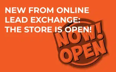 New from Online Lead Exchange: The Store is Open!